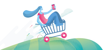 What is Headless Commerce? 2d development funny illustration vector