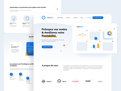 DeepSight - Redesign app artificial intelligence big data colors dashboad design digital finance food homepage illustration prediction redesign redesign concept ui ux web website website design website redesign