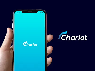 chariot branding design logo minimal modern design technology