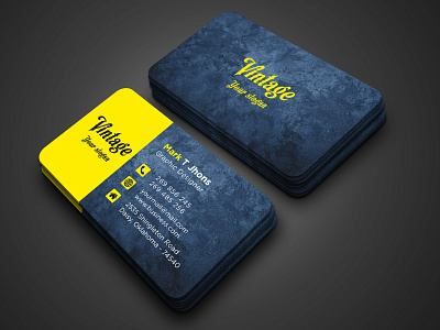 Grunge Business Card Design brand identity branding business business card business card design business cards corporate branding design flat grunge grunge business card grunge font grunge texture grunge textures