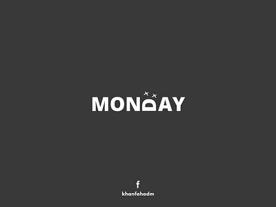 Monday - Minimal Logo design illustration logo art logo design minimal minimal logo minimal poster minimalism minimalist poster poster art poster design