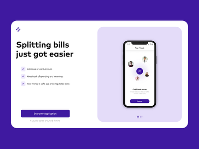 Fintech App - Intro Page app app design design ui ui ux ui ux design ui design ux