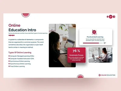 Online Education PowerPoint Presentation Template class clean creative design education infographic learning online online education powerpoint powerpoint template ppt template pptx presentation presentation design presentation template school teacher template