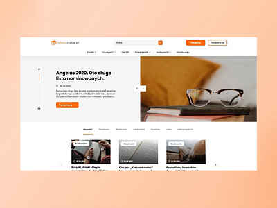 Lubimyczytac.pl website redesign animation aplikacja app book books czytac design interaction lubimy lubimyczytac mobile redesign strona ui ux web webpage website website design www
