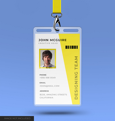 Corporate office id card design with mockup brand corporate card mockup high resolution identity mockup smart object