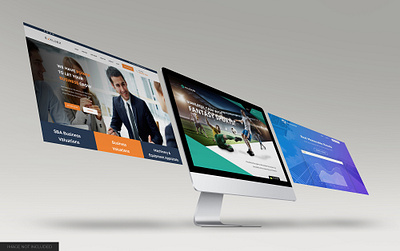 Desktop website presentation mockup brand desktop desktop mockup high resolution identity mockup smart object website