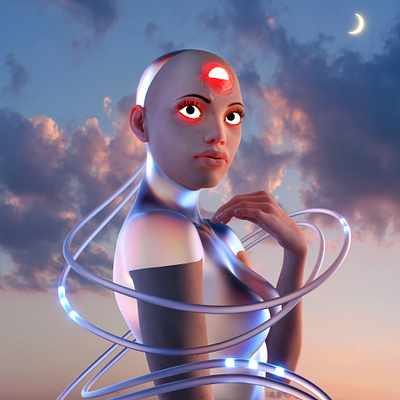 Waking Up From The Simulation 3d 3d art blender3d dailyrender design landscape render simulation surreal surrealism