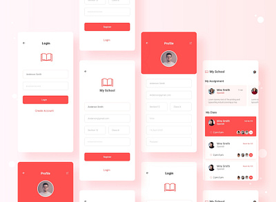 My School App design 2020 2020 design 2020 trend 2020 trends app design branding clean design colorful creative design design design app dribbble best shop illustration school school app school project trending trendy trendy design ui