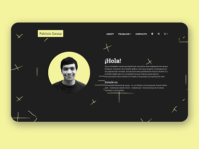 Portfolio Web UI black css3 html5 portfolio sublimetext ui ux uxui web yellow