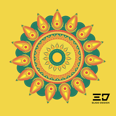 Sunflower affinity designer aztec bauhaus bauhaus art eligo eligo design eligodesign ethno floral floral design geometry illustration mesoamerican mexican sun sunflower sunflower illustration tribal vector art vector illustration