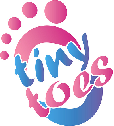 tiny toes konsep logo logo logocute logodesign logoproduct