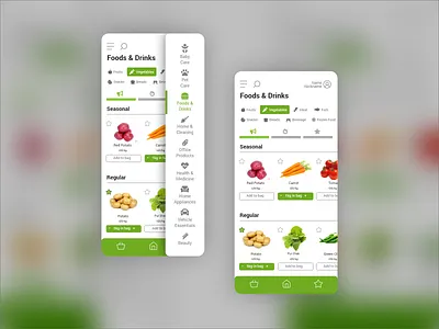 Online Grocery Shop UI app ui grocery app grocery online ui