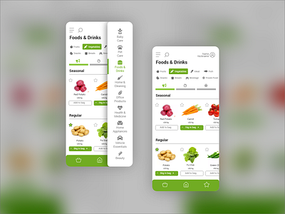 Online Grocery Shop UI app ui grocery app grocery online ui