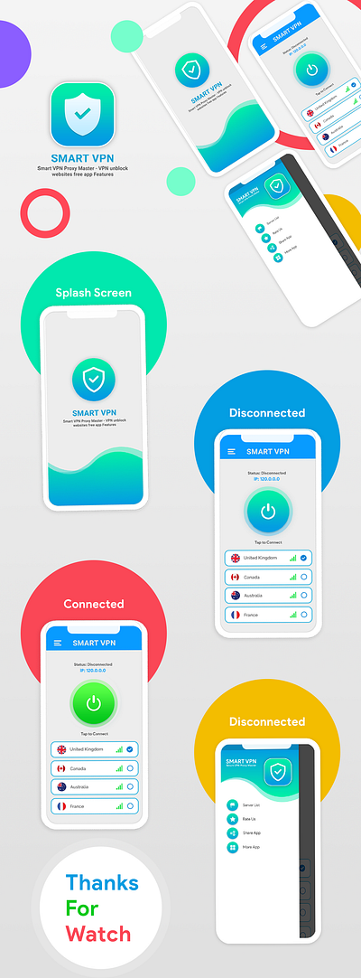 vpn app ui design adobe illustrator adobe photoshop icon ux