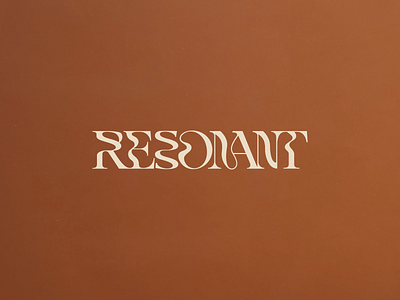 Resonant arn° branding custom design font letters logo minimal resonant type typography vector wordmark