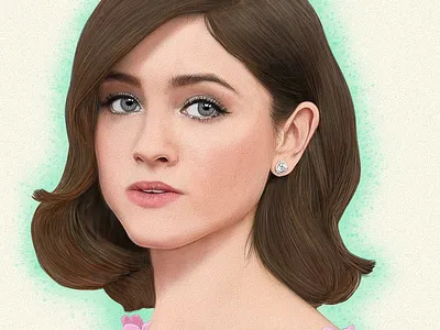 Natalia Dyer art arte color dibujo digitalart drawing fanart mexico natalia dyer ozgaleano strangerthings