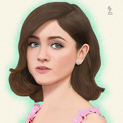 Natalia Dyer art arte color dibujo digitalart drawing fanart mexico natalia dyer ozgaleano strangerthings