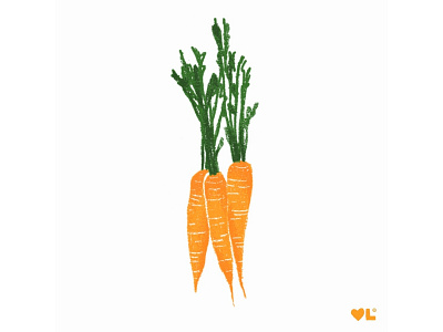 Carrots | Vegetable Garden Illustration Series carrot carrots garden gardener gardening illustration illustration art illustration digital illustration series organic organic art organic food procreate procreate art vegetable vegetables