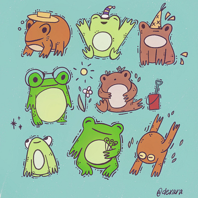 image 17 09 20 09 35 15 art artist design frog illustration poster