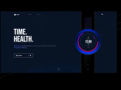 "Just another landing page" branding dark design practice ui