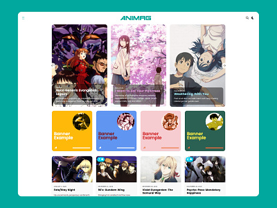 ANIMAG - Anime and Manga Magazine WordPress Theme anime design graphic design interface design manga minimalistic news otaku rounded corners typography ui ux web wordpress wordpress blog wordpress design wordpress development wordpress theme