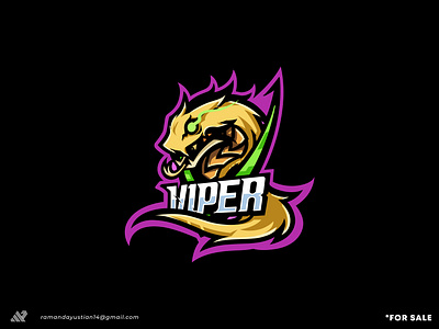 Logo Viper/ Illustration/ Mascot * FOR SALE * brand brand identity branding esports illustration logo logo design mascot snake sports vector viper