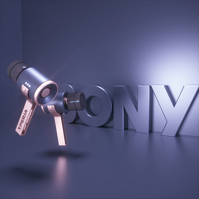 Sony Xperia Concept Earphone 3d artist 3d design 3d designer adobe photoshop art direction cinema 4d design motion design motiongraphics octane render product design