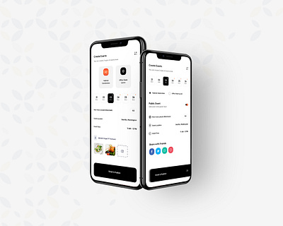 Create Events | Food Event Creation | FoodMunity app app design app designer celebration page celebration page community create events create new design dribbble events food community food event food share ui uidesign uiux user interface design ux