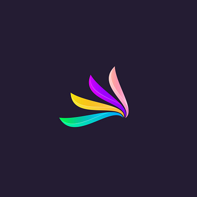 abstract shape gradient logo template abstract logo branding design flower logo logo logo design vector