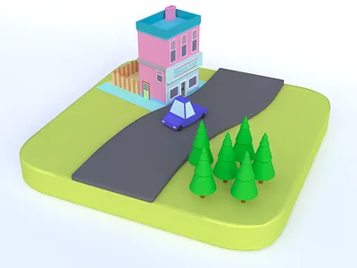 navi icon 3d art 3d modeling 3dsmax coronarender design illustration