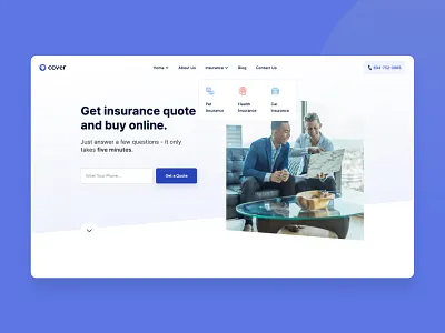 Cover - Webflow Template insurance modern tempalte webflow webflow template website