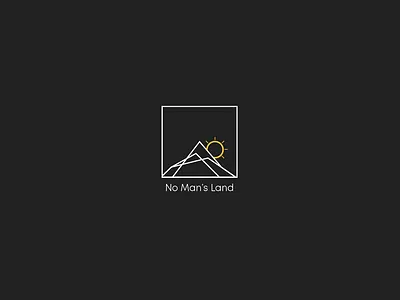 No Man's Land Logo branding design illustration logo logo design logodesign logos mountain sun vector