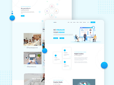 Agency Landing page adobe xd agency page adobe xd templates agency agency homepage agency landing page agency ui agency web template agency web theme landing page landing page for agency ui ui design web theme design