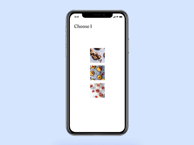 Daily UI 029 - Choose 1 app app design daily ui daily ui challenge figma food food and drink food app interaction interaction design interface microinteraction mobile app mobile ui mockup onboarding ui ui design ux