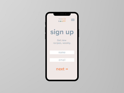 Daily UI 001 dailyui practice prompt recipes signup ui