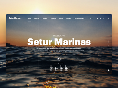 Concept Website for Setur Marinas ⛵ 🌊 dec85 design interface mobile sail setur ux ux ui ux design web webdesign website design