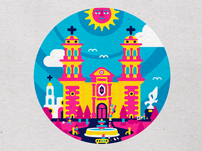 LA CATEDRAL branding cmyk design icon icon app icon artwork icon design icon pack icon set iconography icons illustration inkbyteatwork logo mexican mexican art mexican culture mexican design modern vector