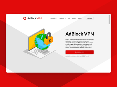 AdBlock VPN Enrollment Page