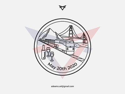 May 20th 2020 badge design black and white blackandwhite branding illustration line art lineart linework monoline sticker sticker design vector