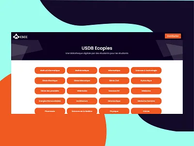 University Digital Library Main page UI club digital library landingpage library university usdb web design