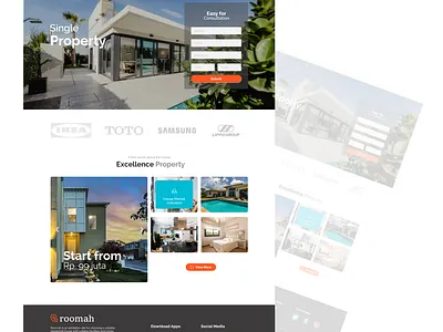 Home property exhibition - Roomah apartment design house property ui ux
