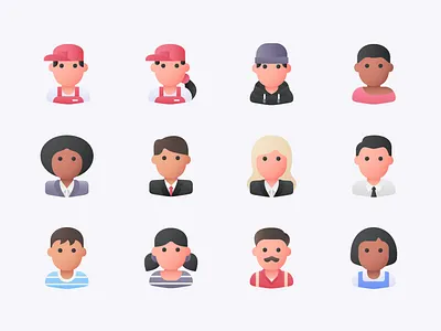 Avatars avatar avatar design avatar icons icon design iconography icons illustration people people icons people illustration people logo profile ui user user inteface user interface design