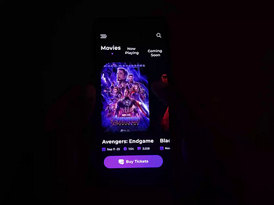 Movie Ticket App figma mobiledesign movie uiuxdesign