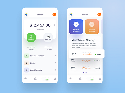 SendMoney Bank Investing analytics bank banking app dashboard design finance app fintech interface money management money transfer robots ui ui design uidesign uiux