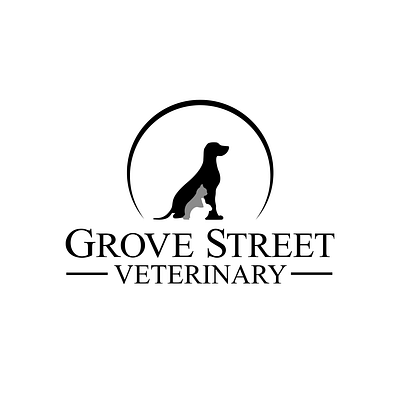 Veterinary Logo branding cat design dog logo rabbit vector vet veterinary