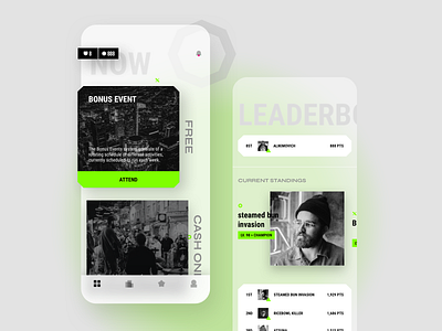 Event Gamification App app concept ios mobile mobile app design product design ui uidesign