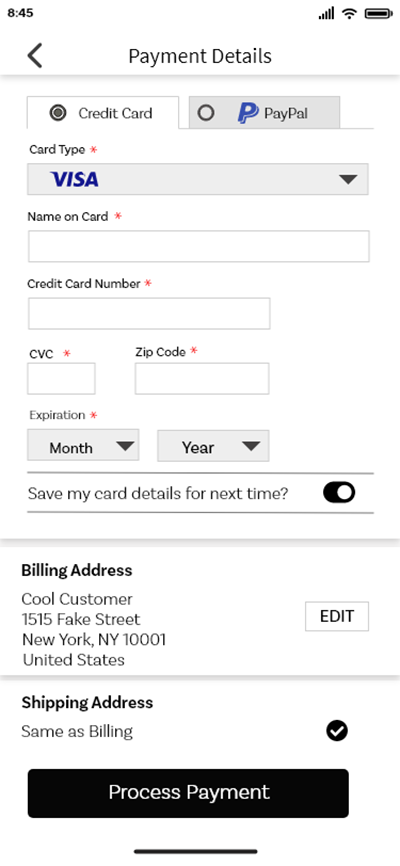 Day 002- Credit Card Payment credit card checkout dailyui 002 design design challenge hifi mobile app design mobile design mobile ui payment form payment method simplistic ui design uxdesign