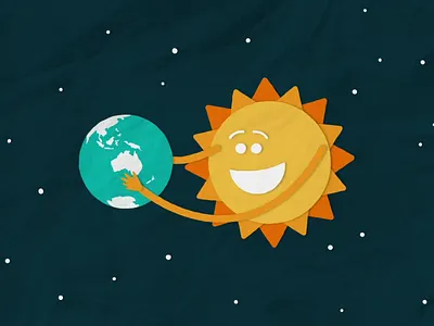 Solar My School #2 animation character clean cutout design illustration motionstory paper texture