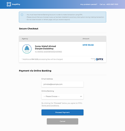Redesign FPX Payment Gateway ui ux web design