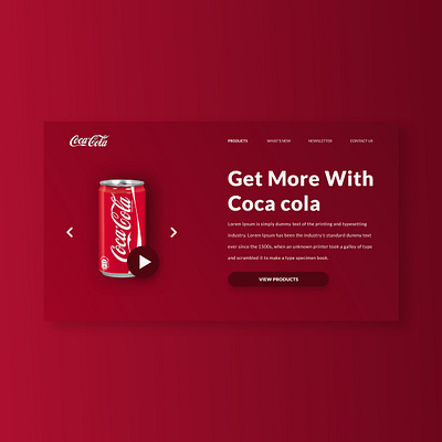 coca cola ui ui ux design uidesign uiux uxdesign uxui